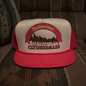Budweiser Clydesdales Red and White Cap